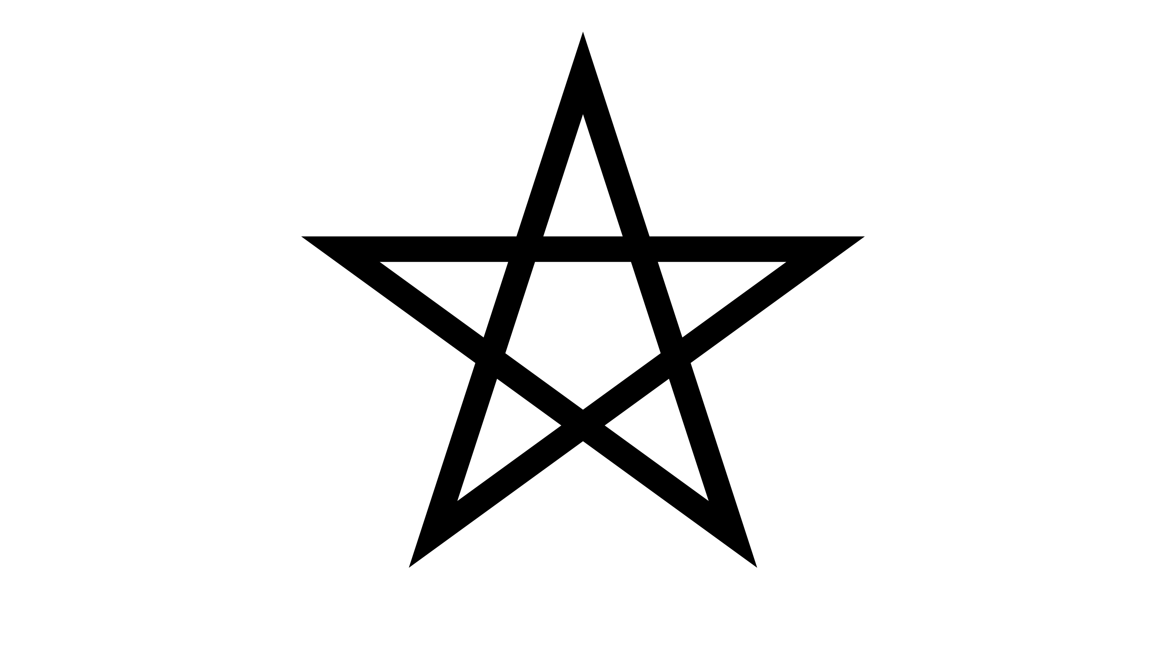 static symmetric star/pentagram